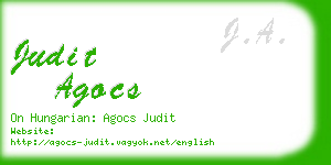 judit agocs business card